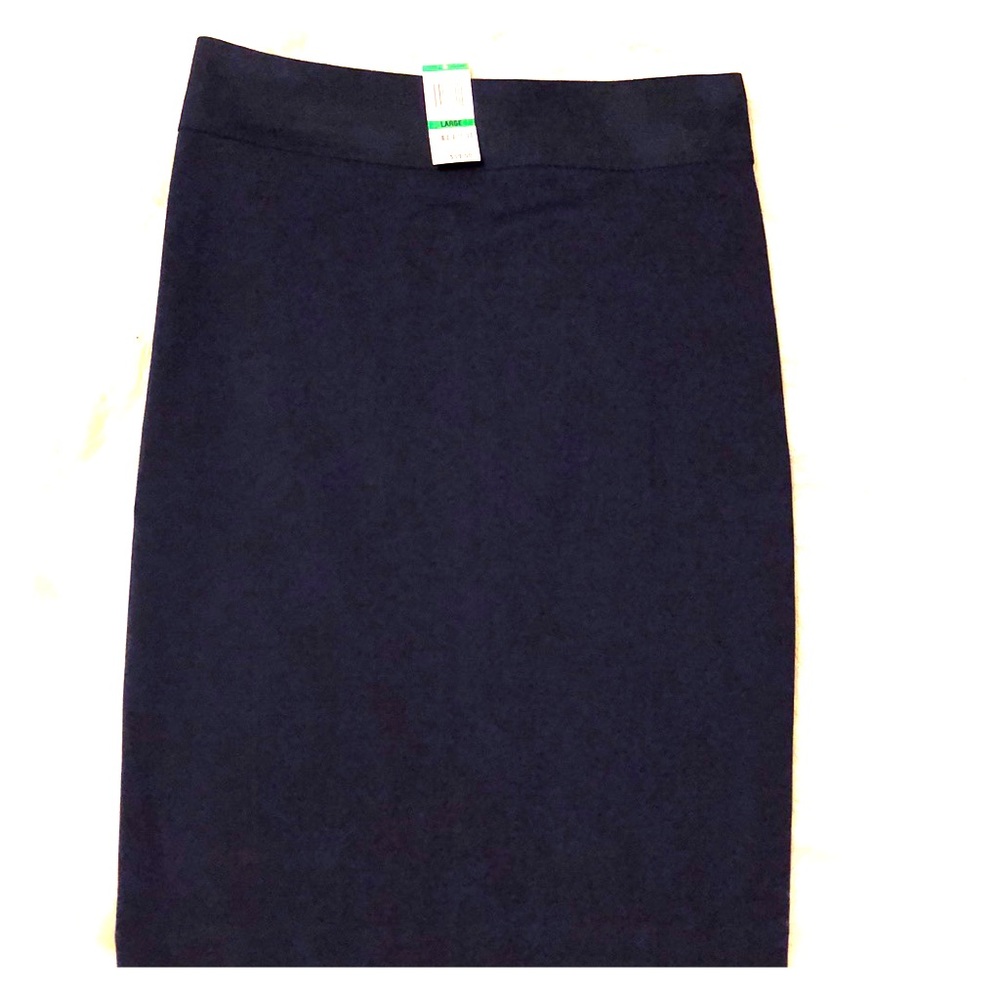 Blue, pencil skirt